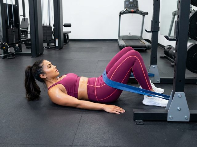Banded Hip Lift start position