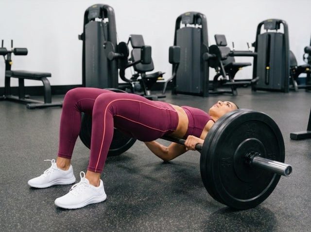 Barbell Glute Bridge start position