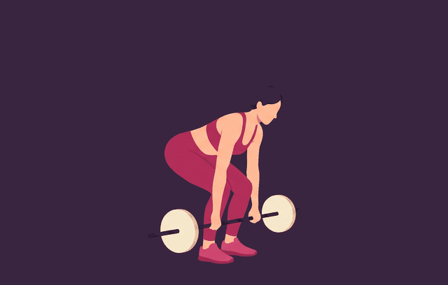 Deadlift start position, illustrated