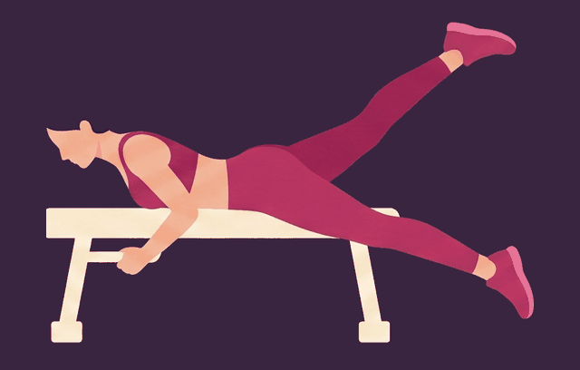 Flutter Kicks end position, illustrated