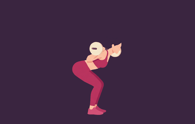 Good Morning end position, illustrated
