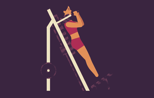 Hack Squat start position, illustrated