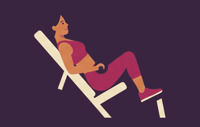 Hip Thrust Machine start position, illustrated