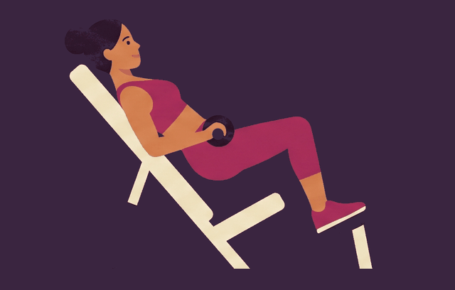 Hip Thrust Machine midpoint, illustrated