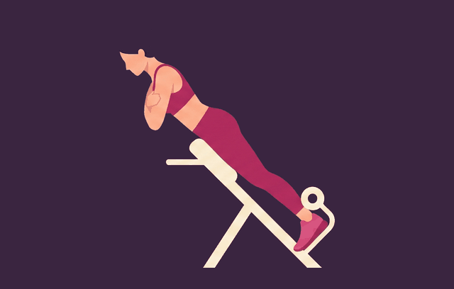 Back Extension midpoint, illustrated