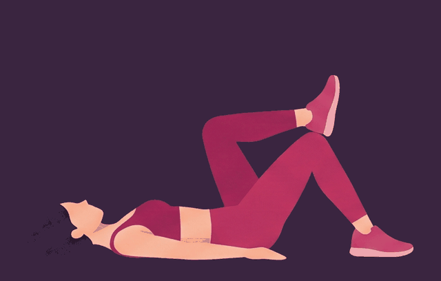 Single-Leg Glute Bridge start position, illustrated