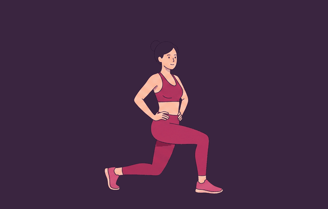 Split Squat midpoint, illustrated