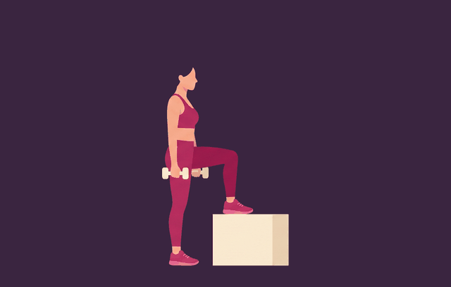 Step-Up start position, illustrated