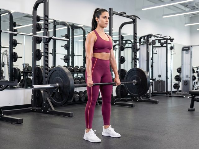 Stiff-Legged Deadlift start position