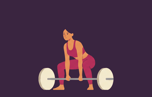 Sumo Deadlift start position, illustrated
