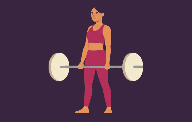 Sumo Deadlift end position, illustrated