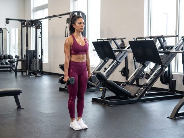 Walking Lunge start position